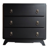 Commode vintage noire