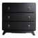 Commode vintage noire