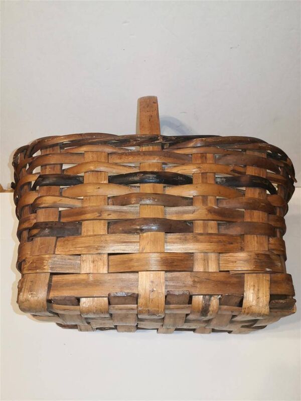 Rare ancien panier en bois rétro rétro vintage / XXème