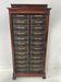 Louis Philippe period cabinet in mahogany veneer, 19th century.