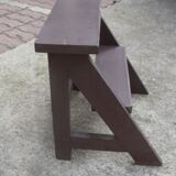 Old market foot stool wood
