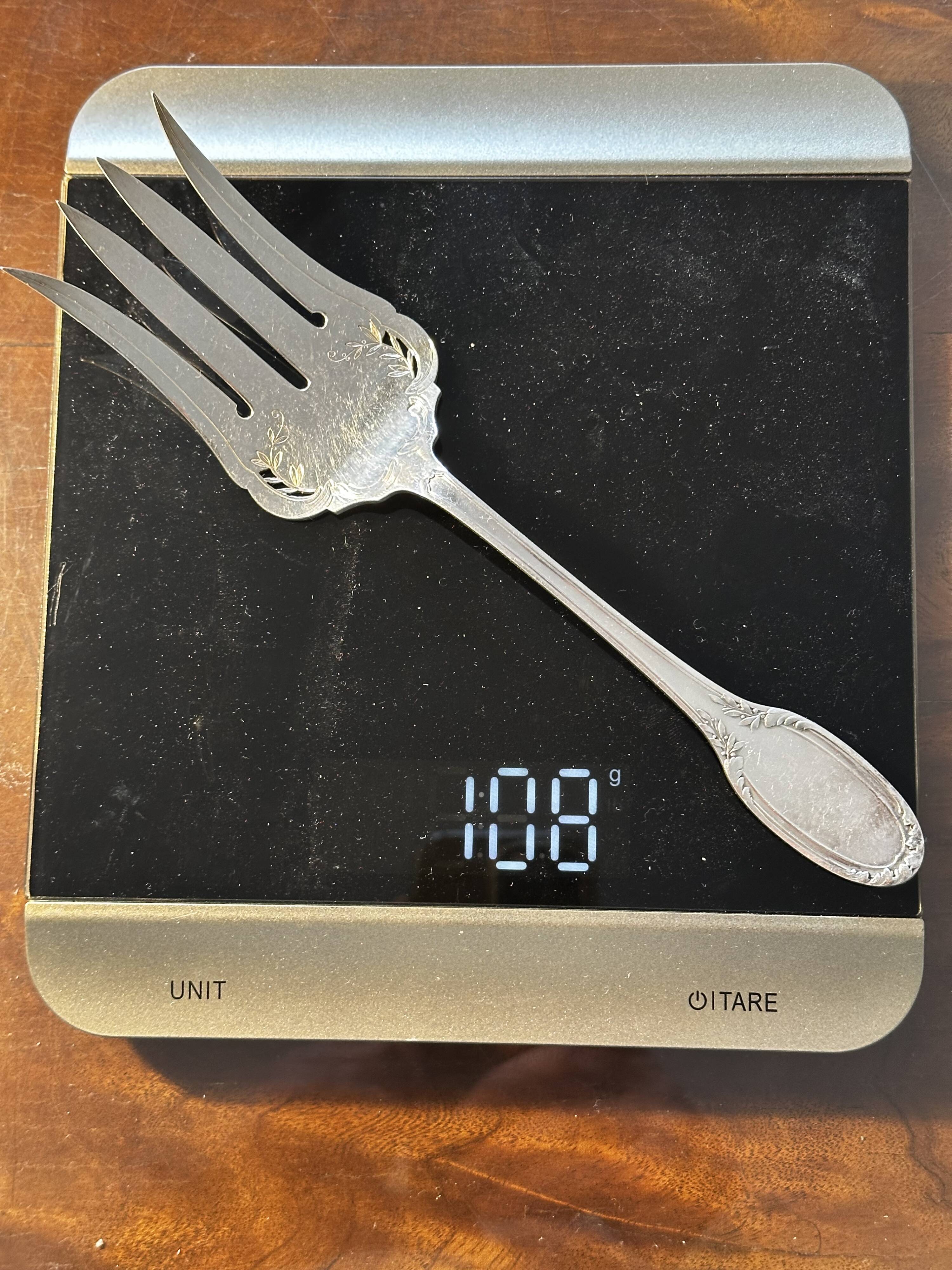 Silver Fish Serving Cutlery - Minerva Hallmarks - Art Nouveau