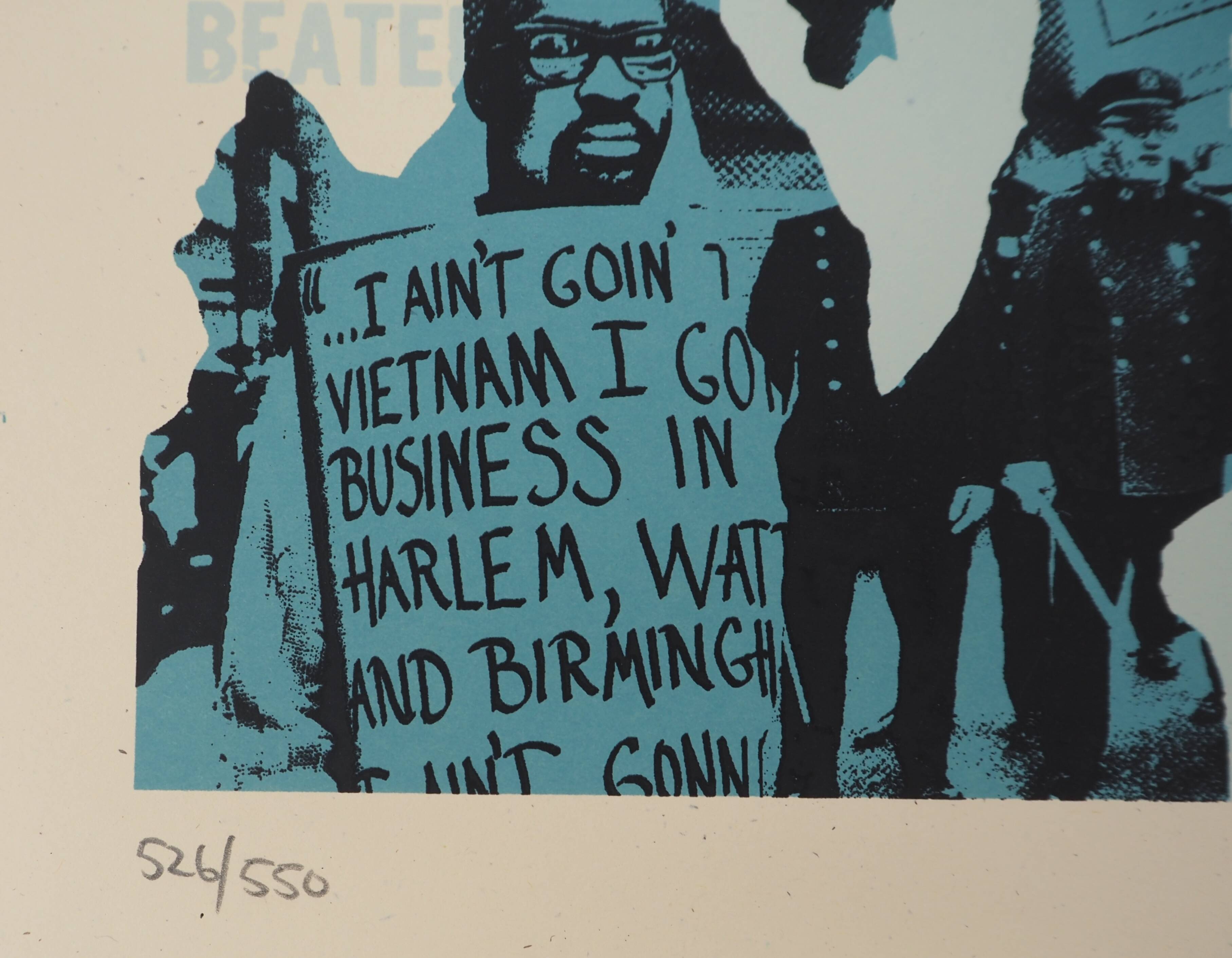 Shepard Fairey (Obey Giant): Voting Rights Are Human Rights - Signed lithograph