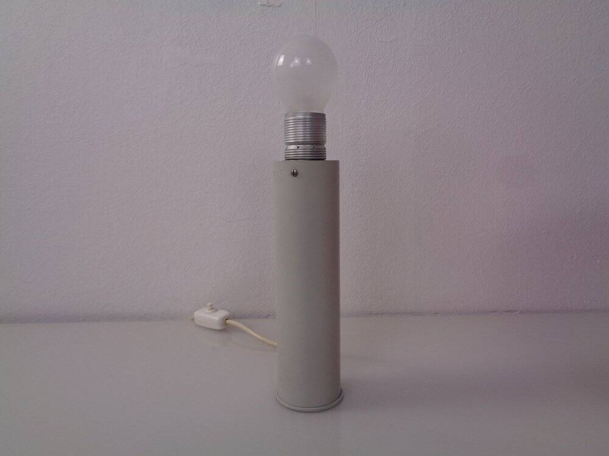Minimalist table lamp in aluminium, Germany, 1960s