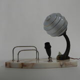 Art deco desk lamp with pen and letter holder