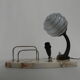 Lampe de bureau art déco avec stylo et porte-lettres