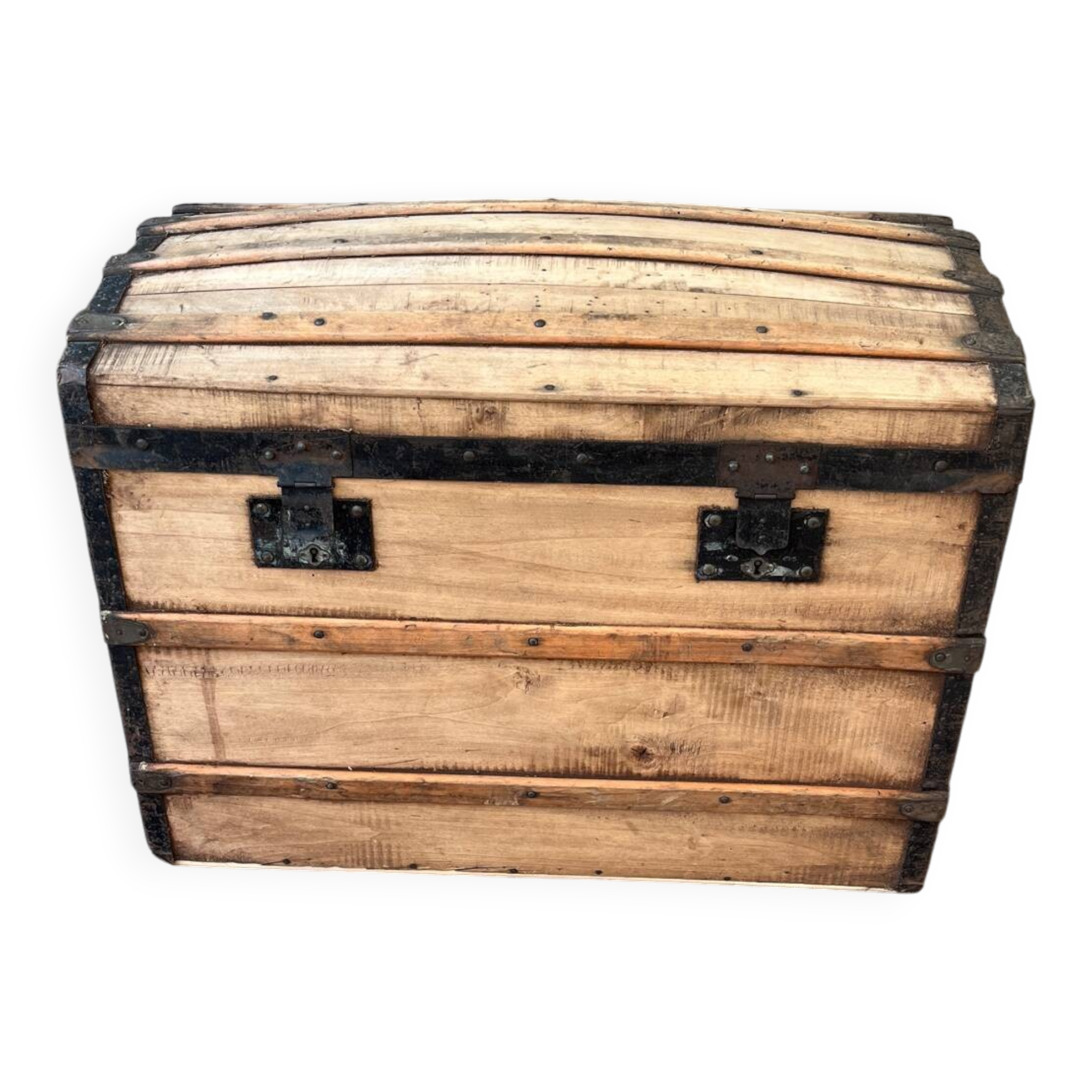 Old travel trunk