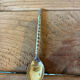 Set of 5 silver-plated moka/café spoons – Geometric pattern Ar