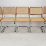 Set of 5 vintage Cesca chairs by Marcel Breuer
