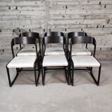 Set of 6 Baumann sled chairs