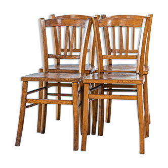 Série quatre chaises bistro Luterma