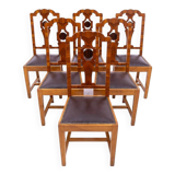 Un ensemble de chaises Art Déco, années 1940, Pologne.