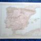 A geographical map from Atlas Richard Andrees year 1887 Spain and Portugal