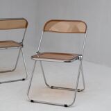 Lot de 4 chaises pliantes vintage Plia de Giancarlo Piretti, années 1970