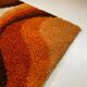 Tapis psychédélique « wave"high pile par prinstapijt desso, pays-bas années 1970