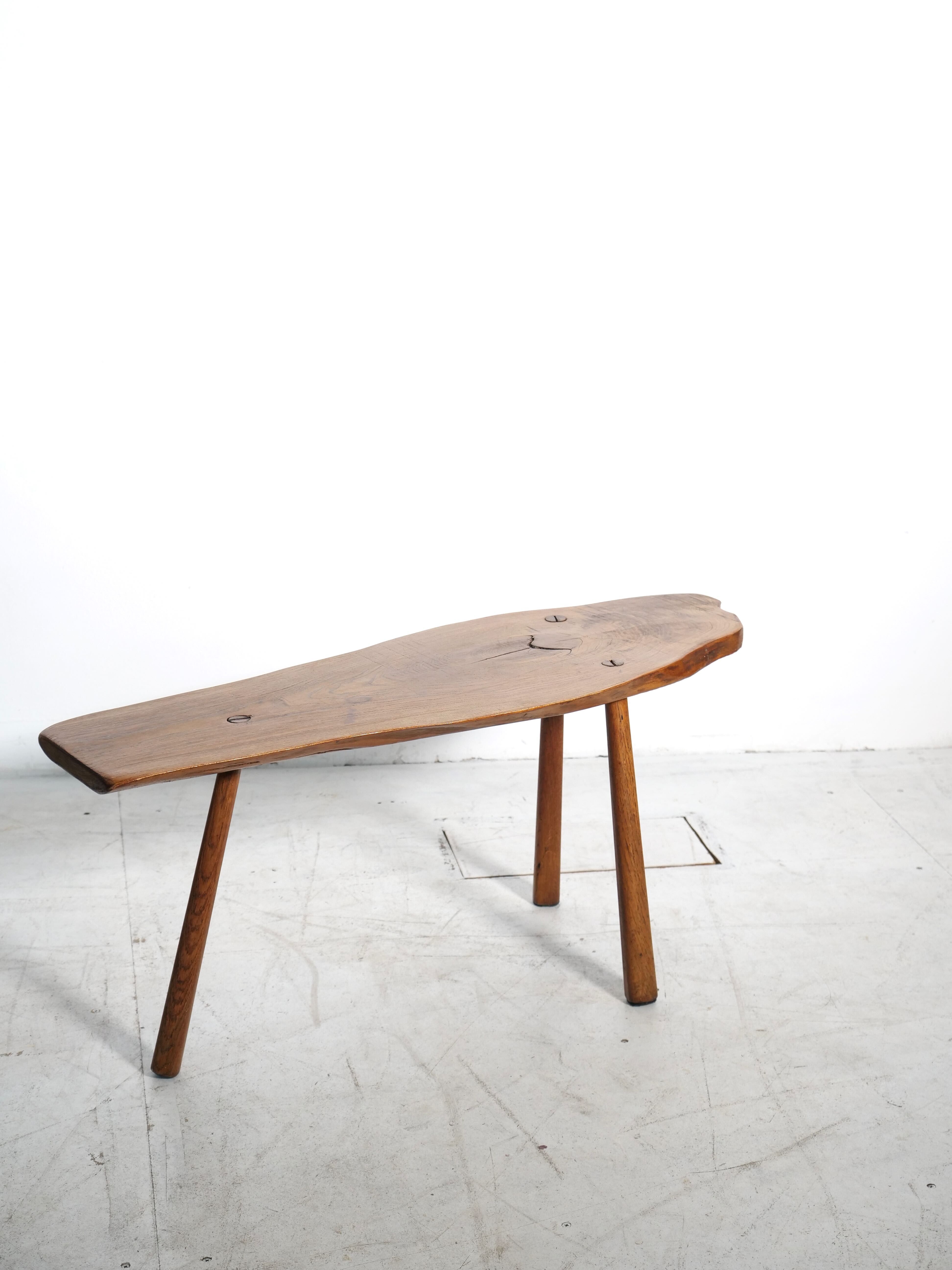 Brutalist tripod side table