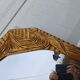 Art Deco Mirror Wood and Gold Stuk