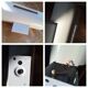 2 SPACE AGE wall lamp Futuristic design 1970 Reggiani Italy