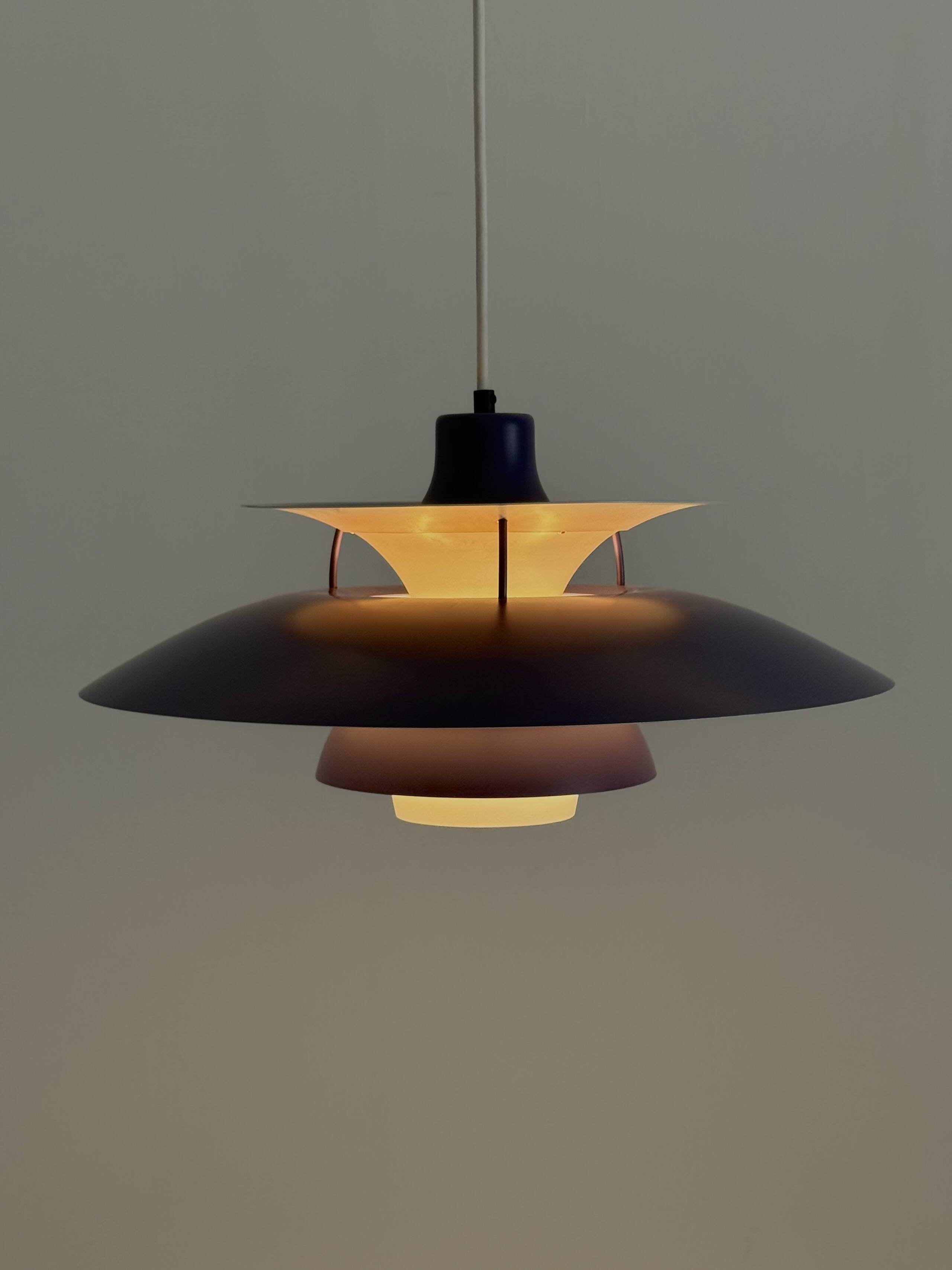 PH5 pendant lamp purple by Poul Henningsen for Louis Poulsen