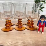 Set of 6 Luminarc white wine glasses Antique model