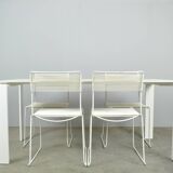 KARTELL / Table à manger italienne moderne vintage blanche / Ferruccio Laviani / 2000