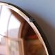 Vintage salmon witch mirror – 50/60 design – 35 cm