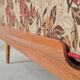 Folding sofa bed Canapé banquette Interier Praha 1960 floral pattern fabric