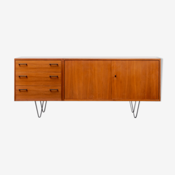 Sideboard 60 years, wood walnut, new feet, 171cm