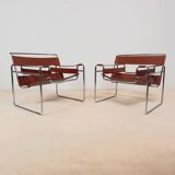 Paire de fauteuils Wassily B3 par Marcel Breuer