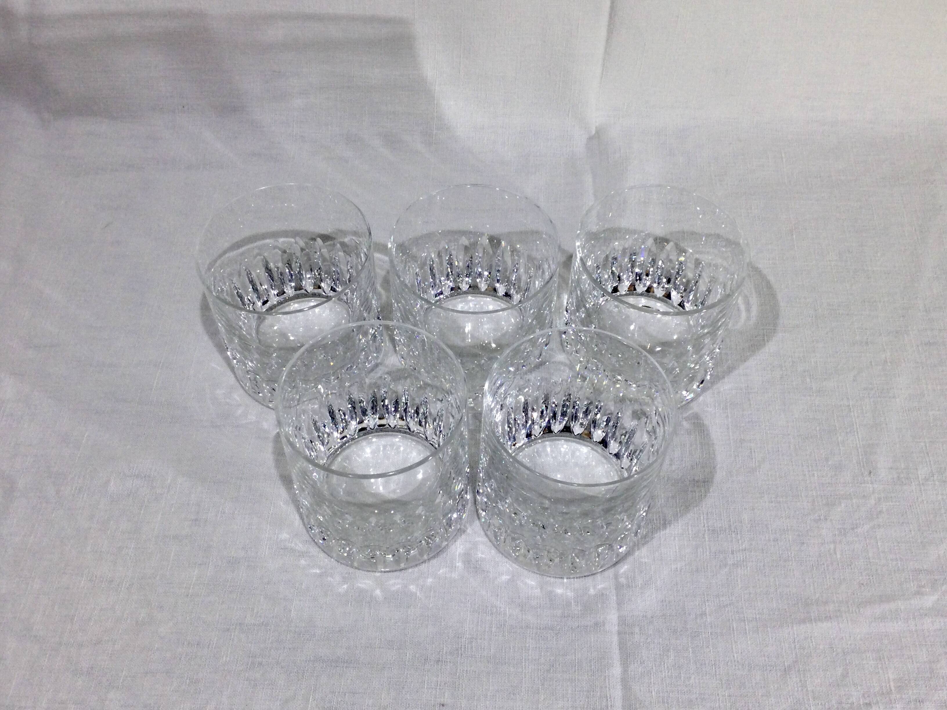 Saint-Louis - 5 Jersey Model Whiskey Glasses/Tumblers