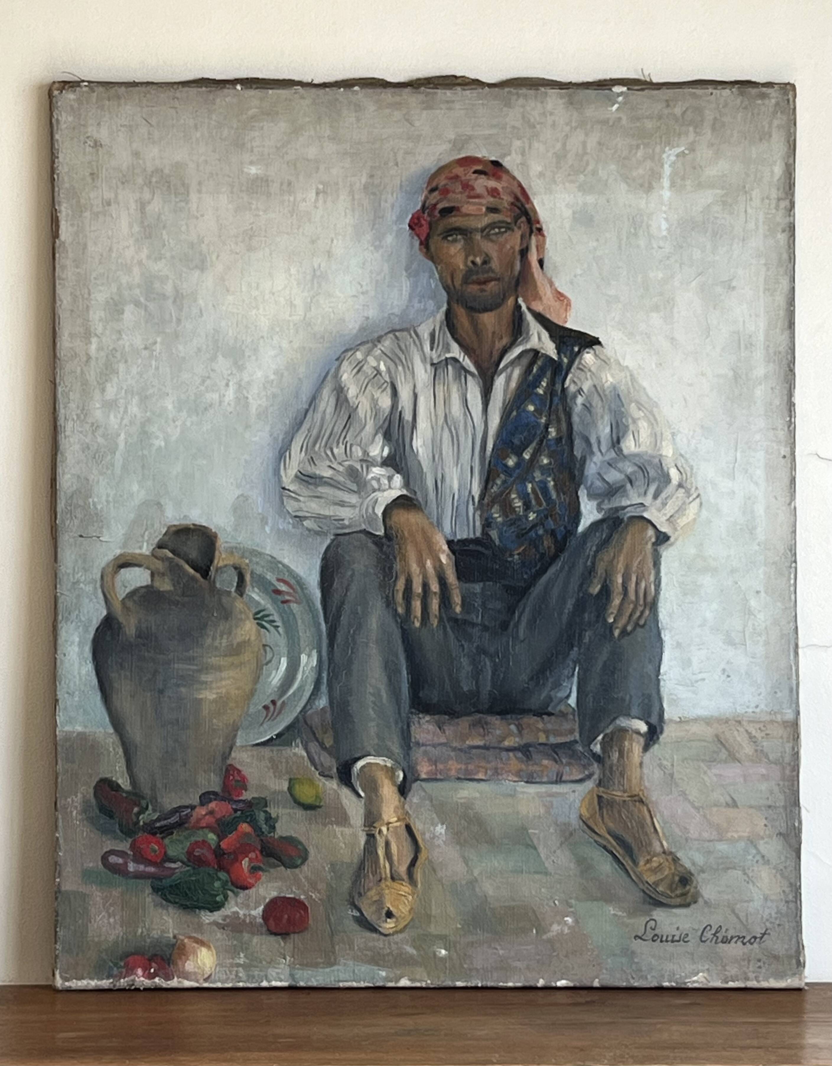 Portrait of the Street Vendor, Ibiza 1932 by Louise Chémot