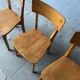 Set de 4 chaises bois Luterma
