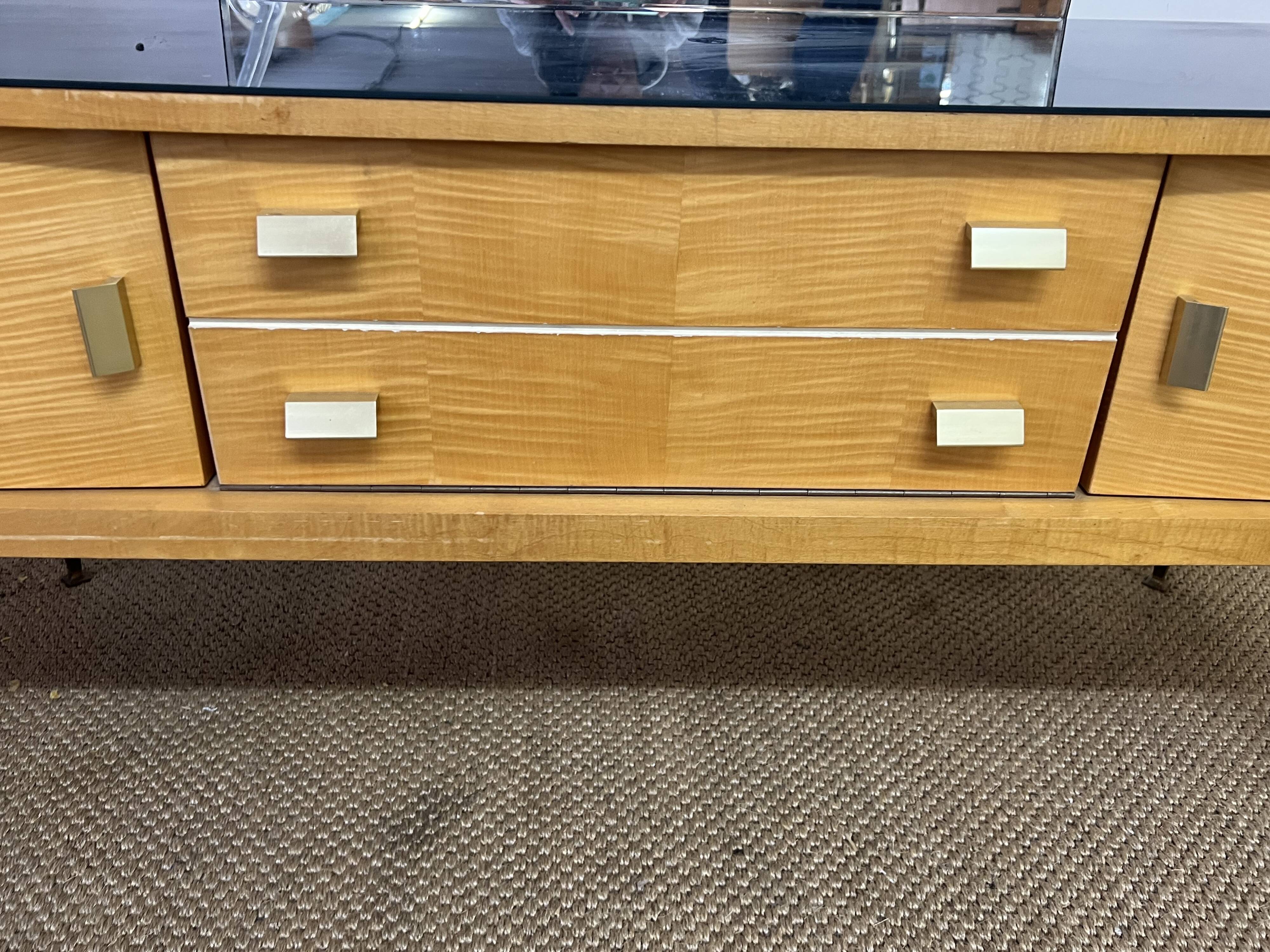 Vintage dressing table from the 50s in birch wood