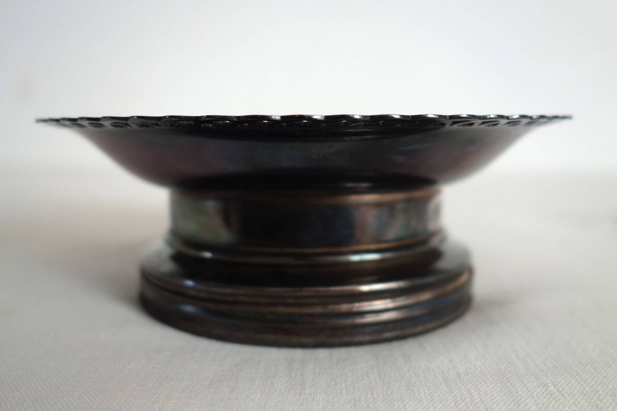Vintage silver-plated butter dish