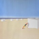 Screenprint Il Parasole signed V.Stoppa