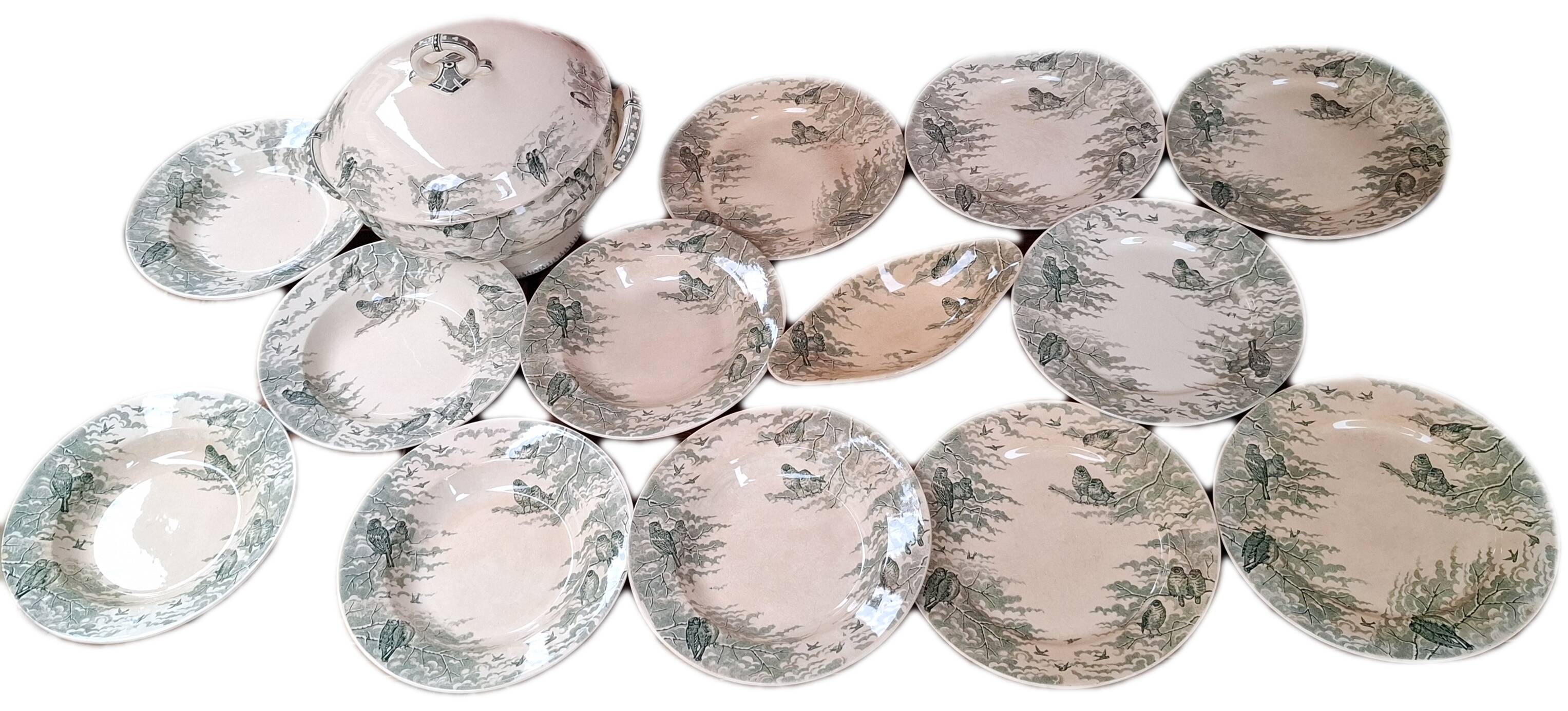 Sarreguemines Snow 6-Person Dinnerware Set