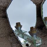 Pair of Murano mirror wall lights from the 50s