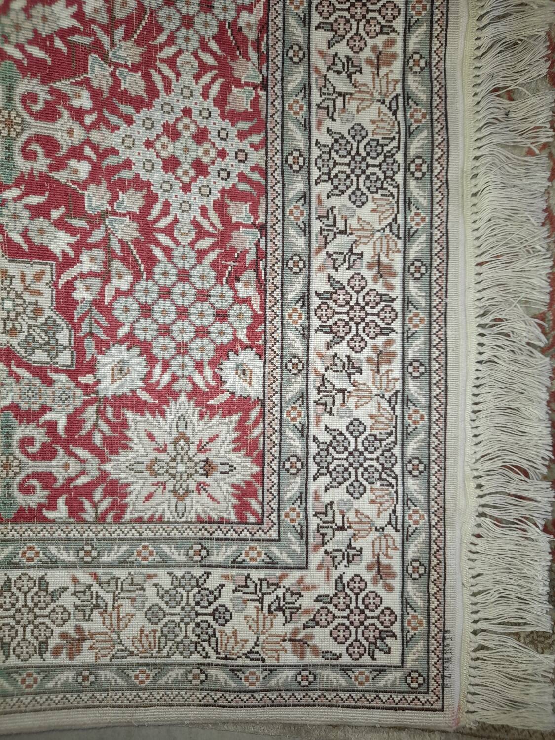 Sublime Oriental Silk Carpet - Hand-Knotted - Persian Design - 124 x 78 cm