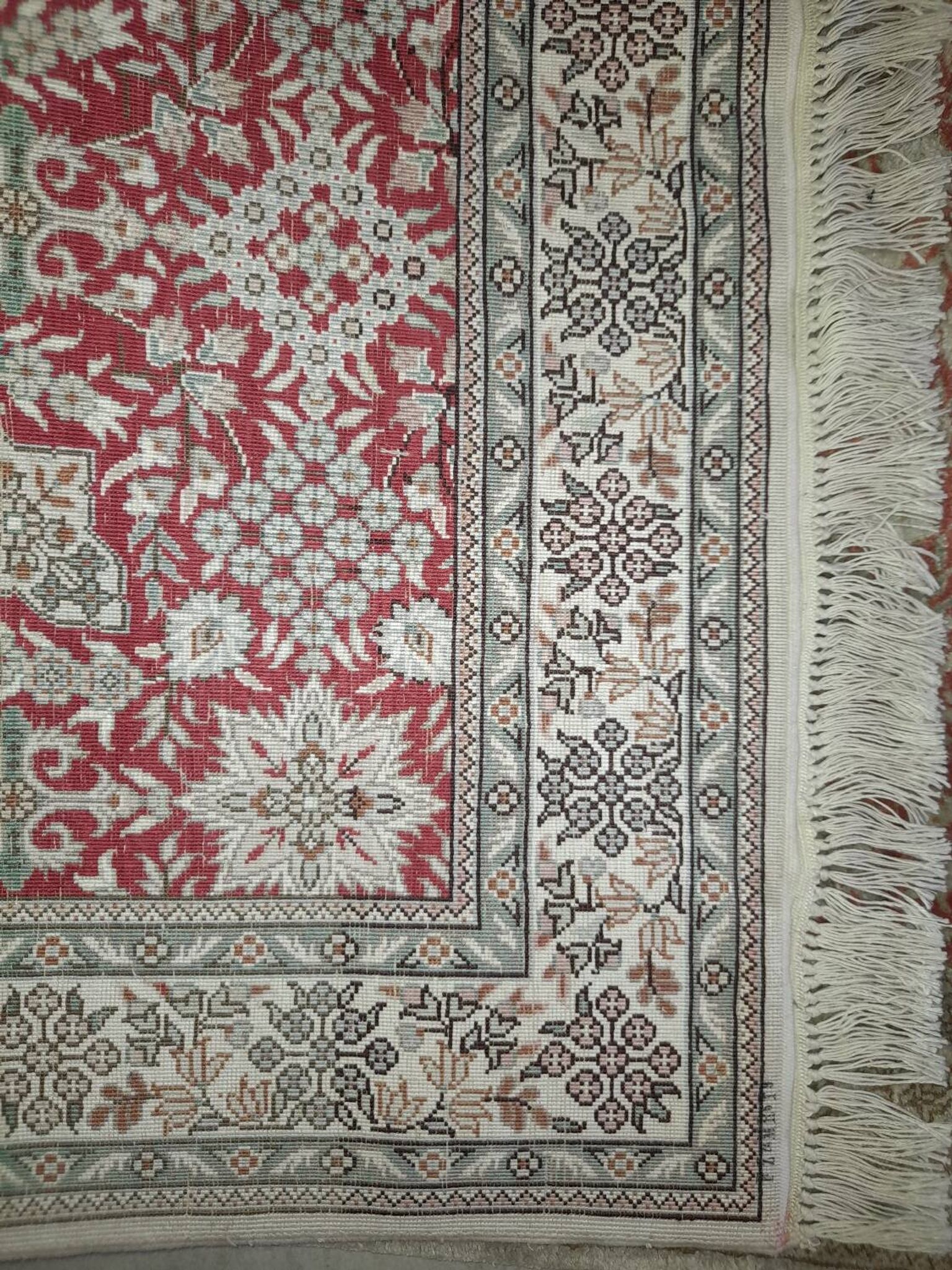 Sublime Oriental Silk Carpet - Hand-Knotted - Persian Design - 124 x 78 cm