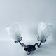 Art Deco wall lamp double fires