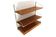 Teak and metal wall shelf, Sweden, 1950s