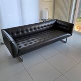 Edouard sofa design carlo colombo brown leather
