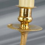 Lampe Bouillotte en Bronze Doré de Style Louis XVI Trois Lumières