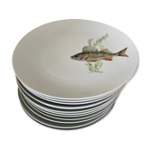 12 assiettes en porcelaine