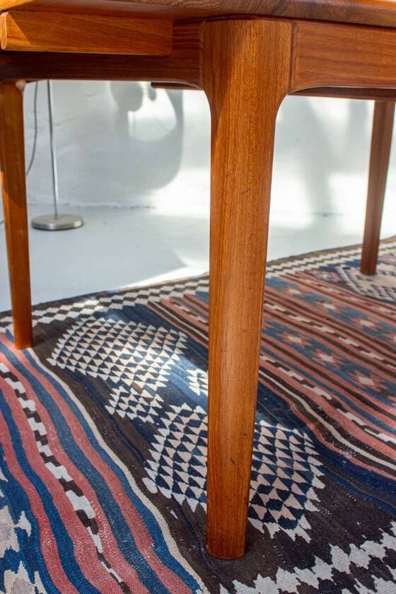 Vintage teak dining table, Danish Mid Century, 1960s, solid wood