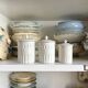 3 white Limoges porcelain Aluminate jars