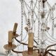 Bronze 8-Light Chandelier with Crystal Pendants