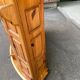 Vintage brutalist bar counter in solid wood from the 1980s.