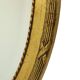 French Oval Facet Cut Mirror with Bow Classic 51cm