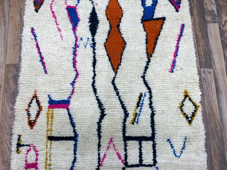 Colorful Moroccan wool rug 150/250cm